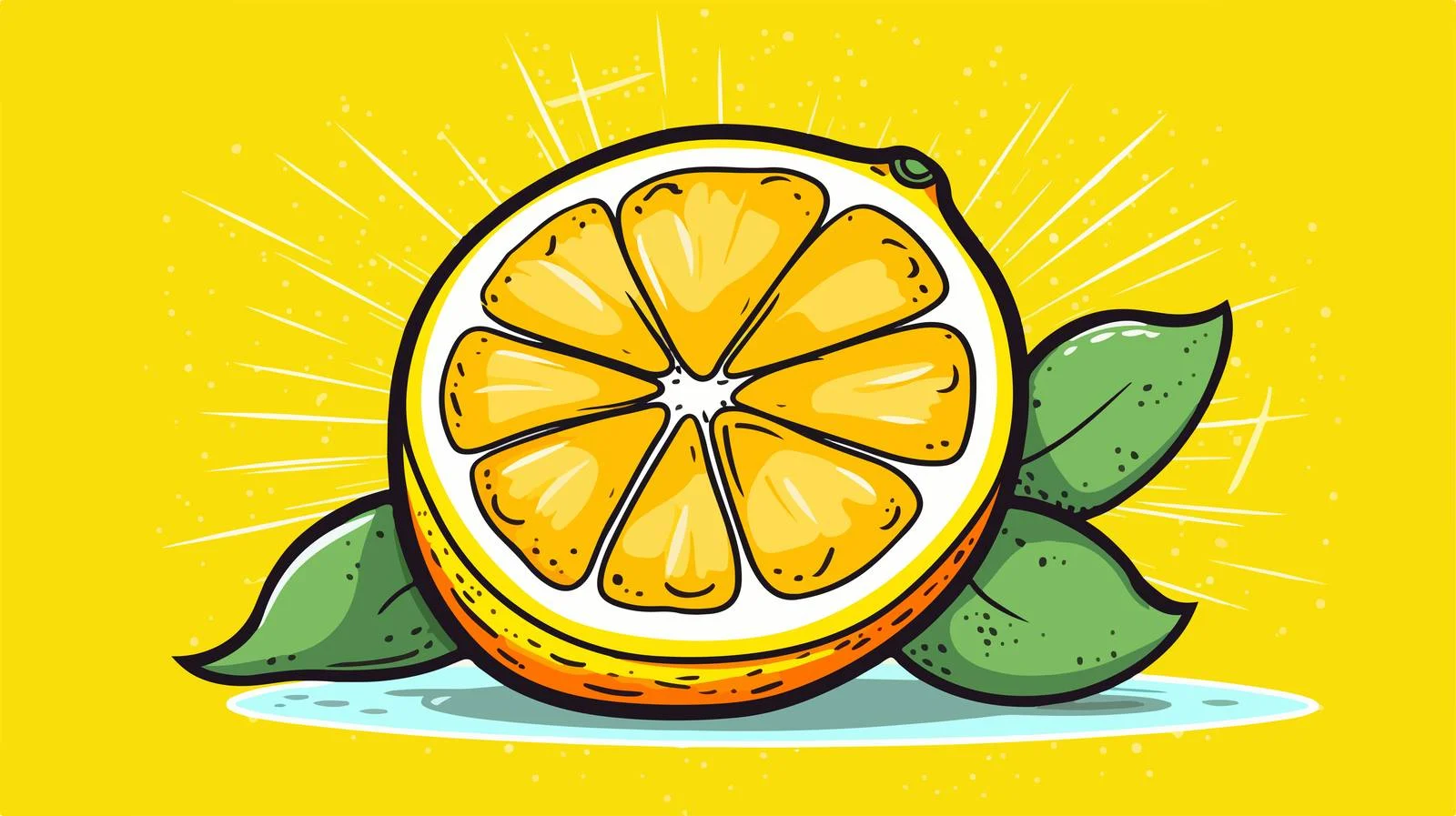 Retro Lemon Cartoon Vector Illustration — free download from Dotvec