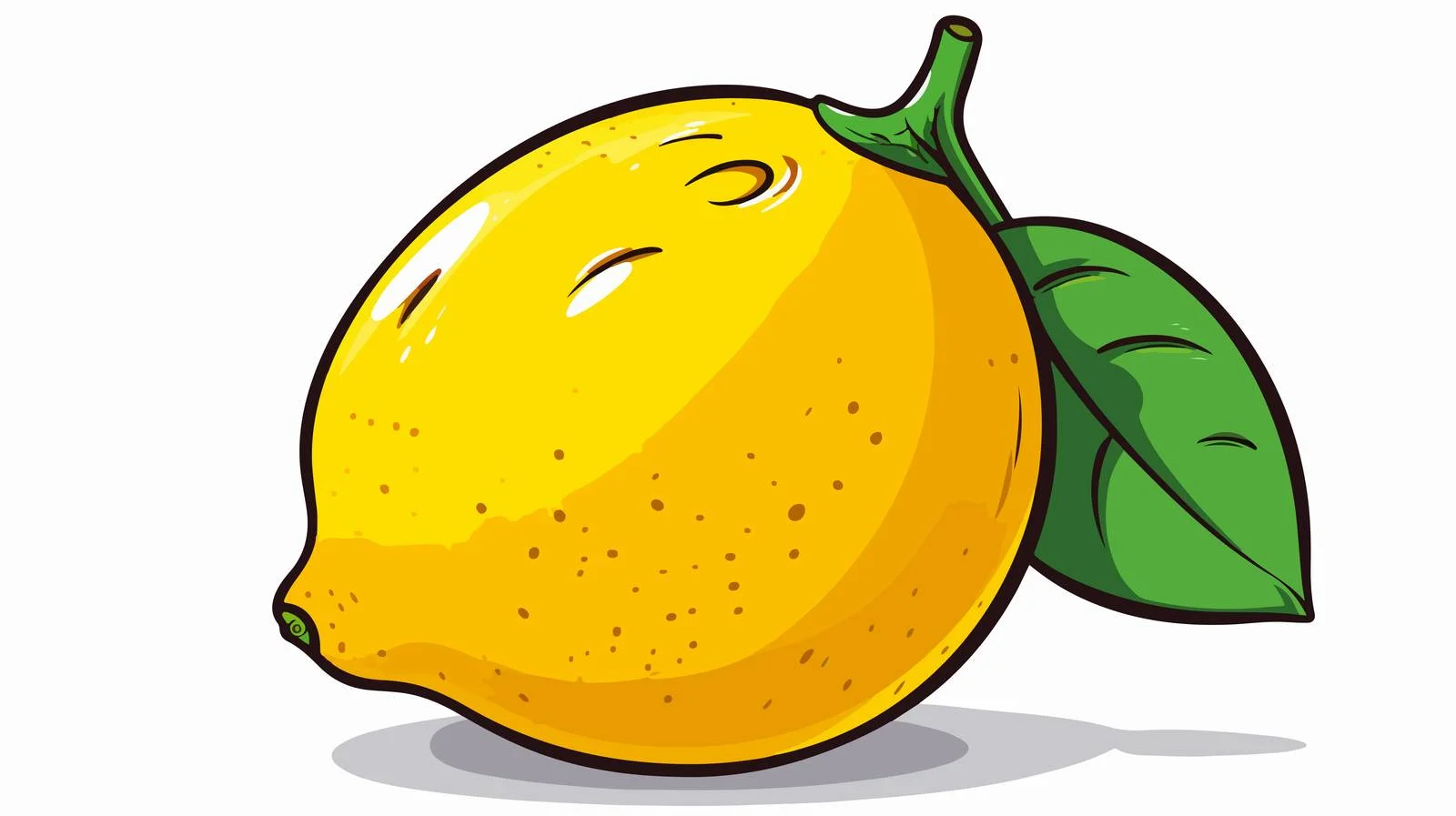 Vintage Lemon Cartoon Vector Illustration — free download from Dotvec