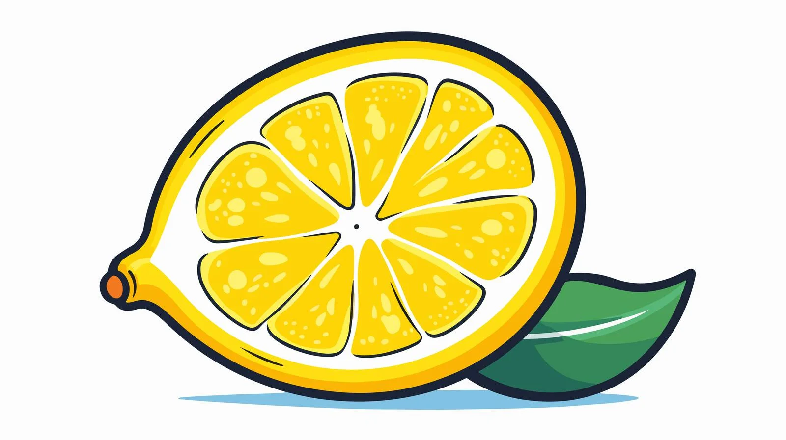 Vintage Lemon Cartoon Vector Illustration — free download from Dotvec