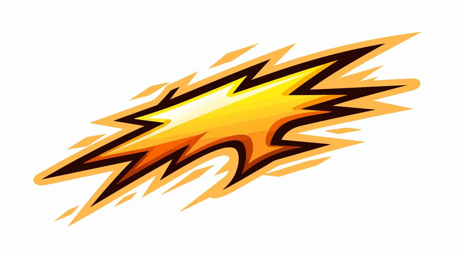 Retro Lightning Strike Symbol Stock Image — free download from Dotvec