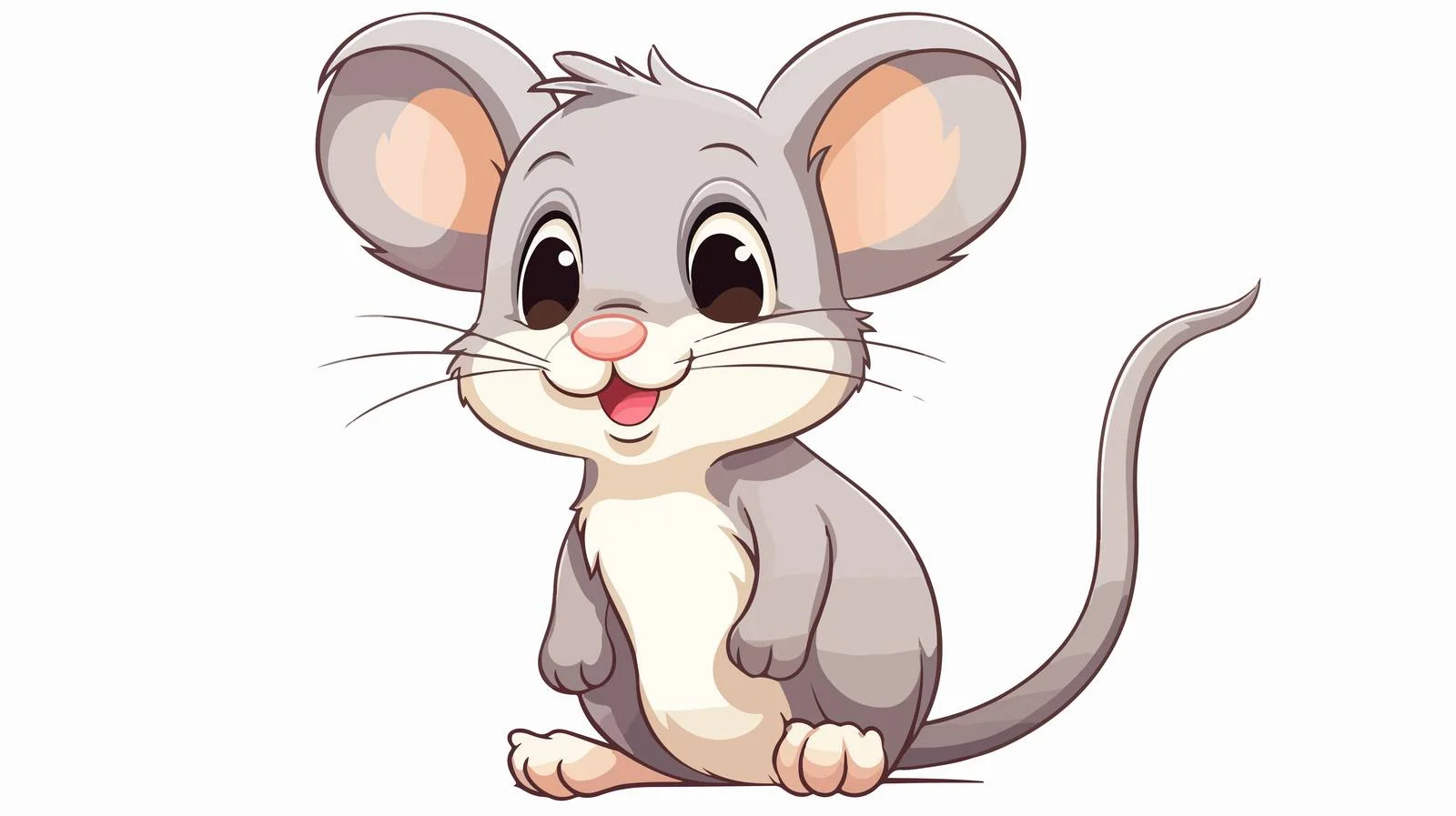 Retro Cartoon Mouse Vector Illustration — free download from Dotvec