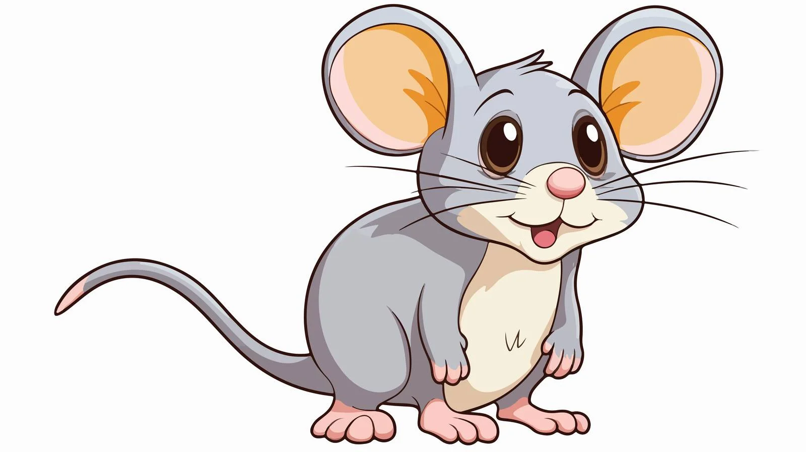 Vintage Cartoon Mouse Vector Illustration — free download from Dotvec