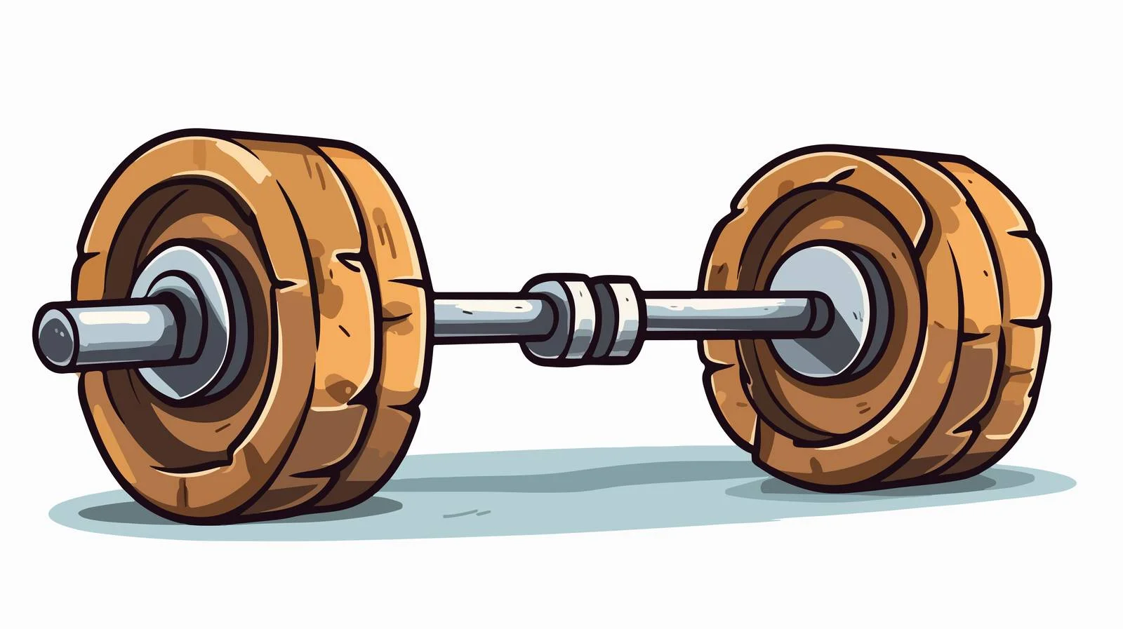 Retro Cartoon One Ton Weight Vector — free download from Dotvec