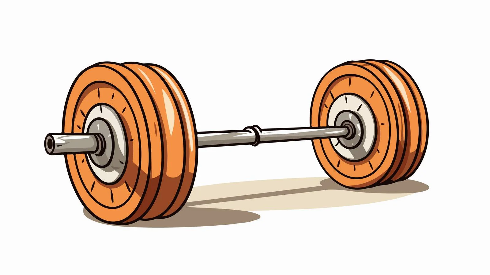 Retro Cartoon One-Ton Weight — free download from Dotvec