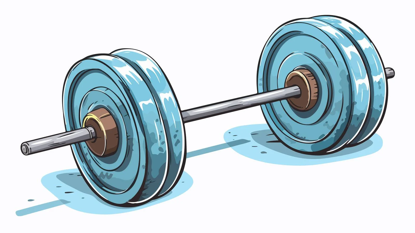 Retro Cartoon One-Ton Weight Vector — free download from Dotvec