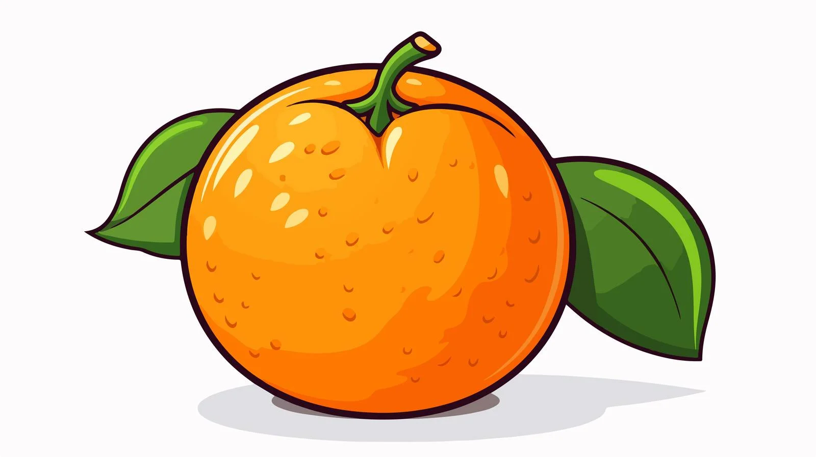 Retro Orange Cartoon Stock Vector Illustration — free download from Dotvec