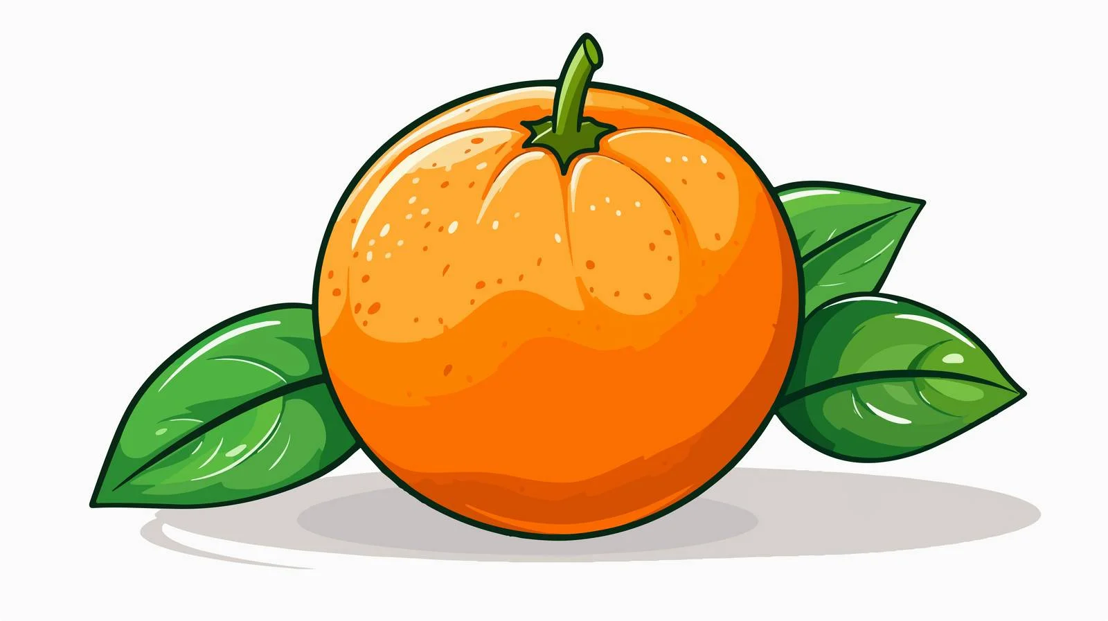 Retro Cartoon Orange Vector Illustration — free download from Dotvec