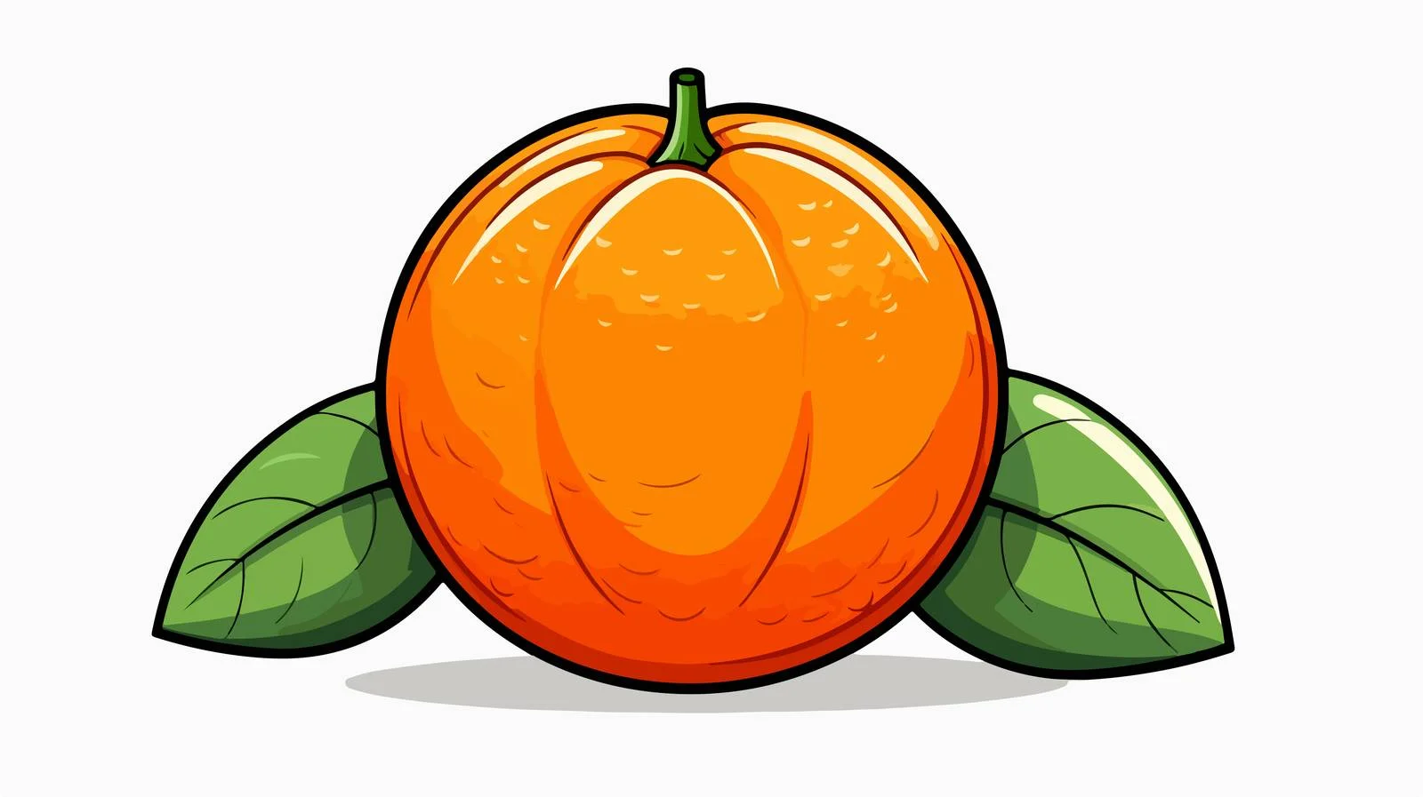 Retro Cartoon Orange Vector Illustration — free download from Dotvec