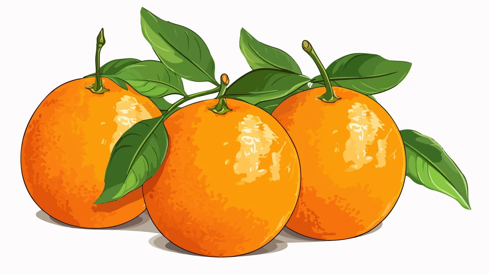 Retro Cartoon Oranges Stock Vector Illustration — free download from Dotvec
