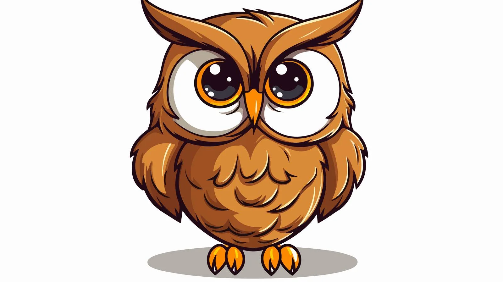 Retro Owl Cartoon Illustration — free download from Dotvec