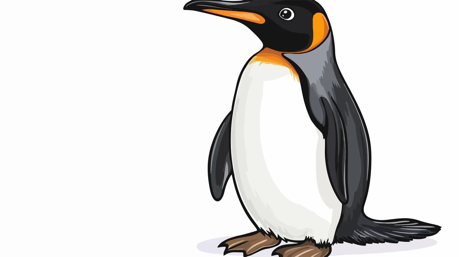 Retro Cartoon Penguin Vector Illustration — free download from Dotvec