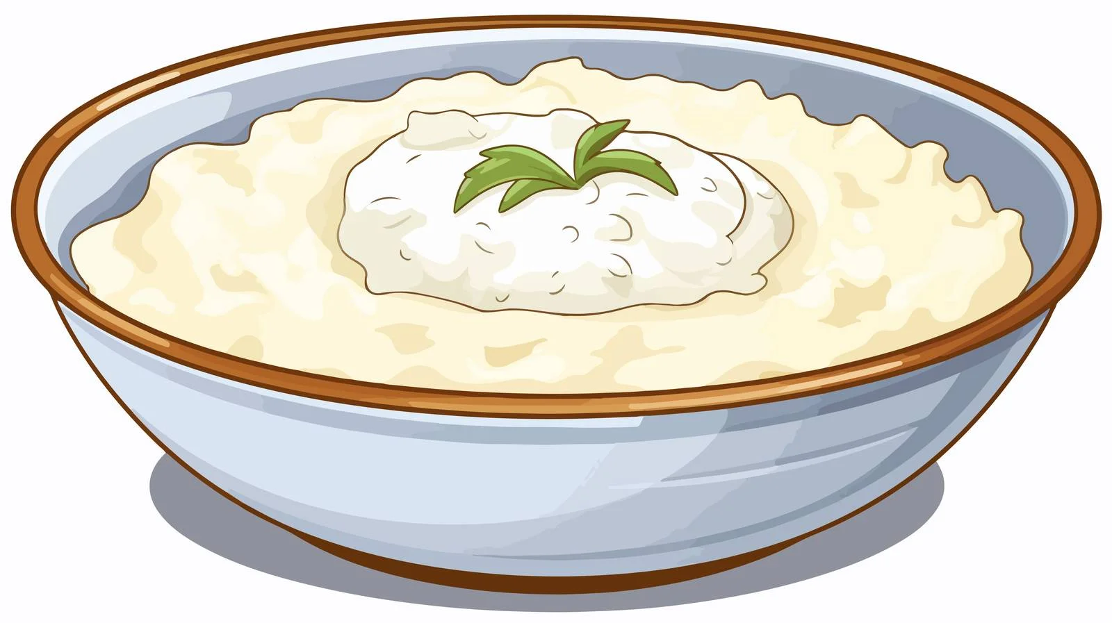 Retro Cartoon Porridge Vector Illustration — free download from Dotvec