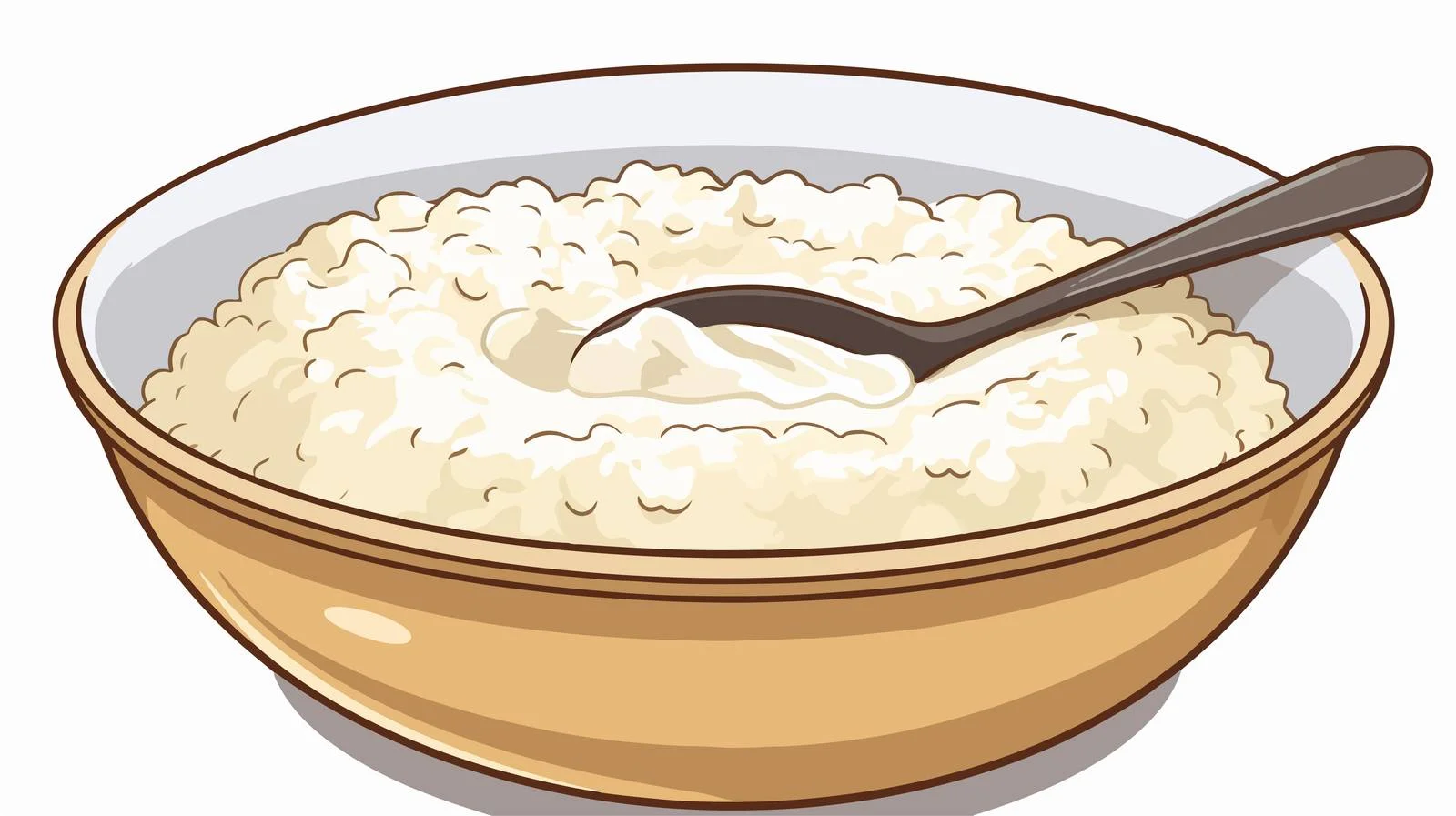 Retro Cartoon Porridge Vector Illustration — free download from Dotvec