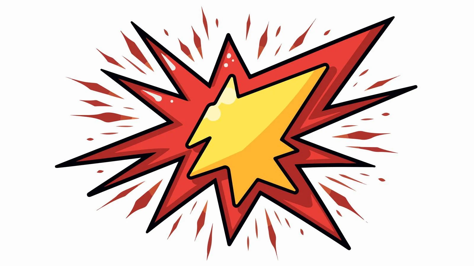 Retro Cartoon Pow Symbol Vector — free download from Dotvec