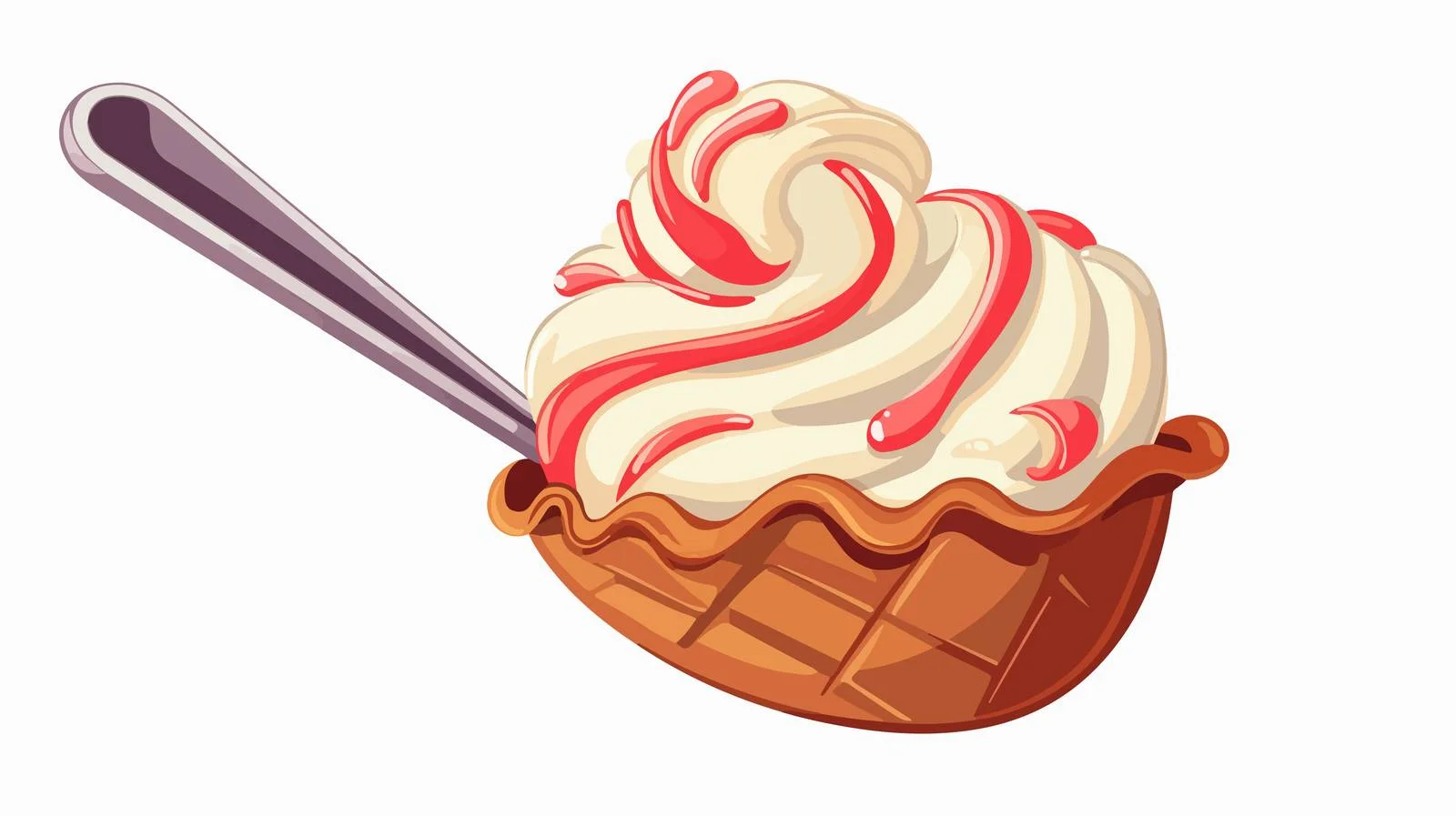 Vintage Ice Cream Scoop Illustration — free download from Dotvec