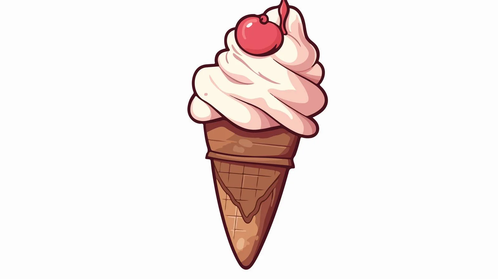 Vintage Ice Cream Scoop Cartoon Illustration — free download from Dotvec