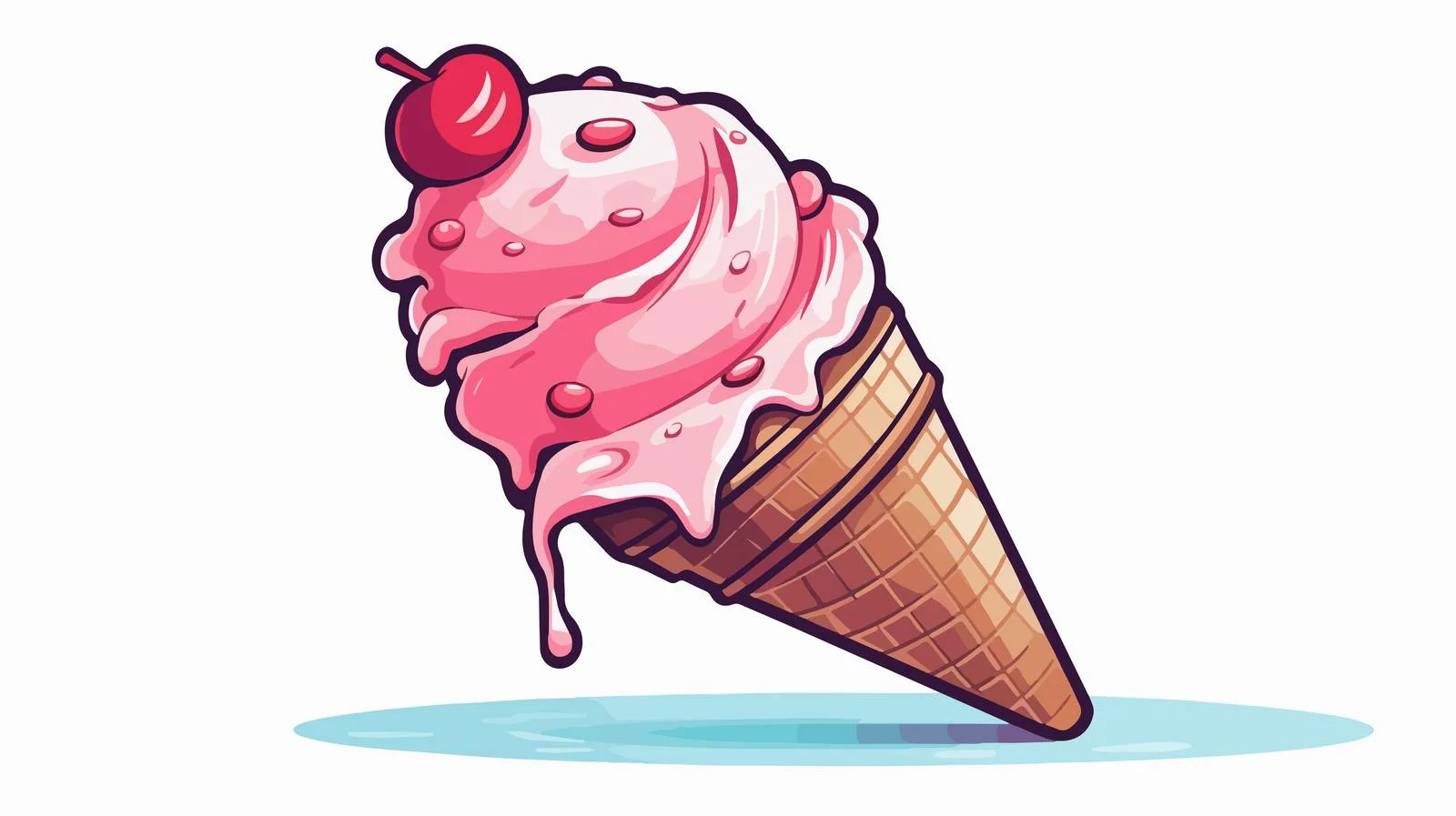 Vintage Cartoon Ice Cream Scoop — free download from Dotvec
