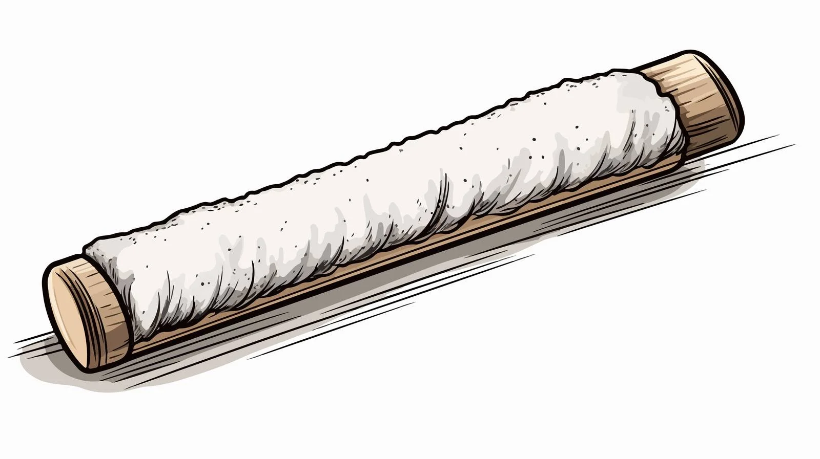 Vintage Cartoon Scrubbing Brush Vector Illustration — free download from Dotvec