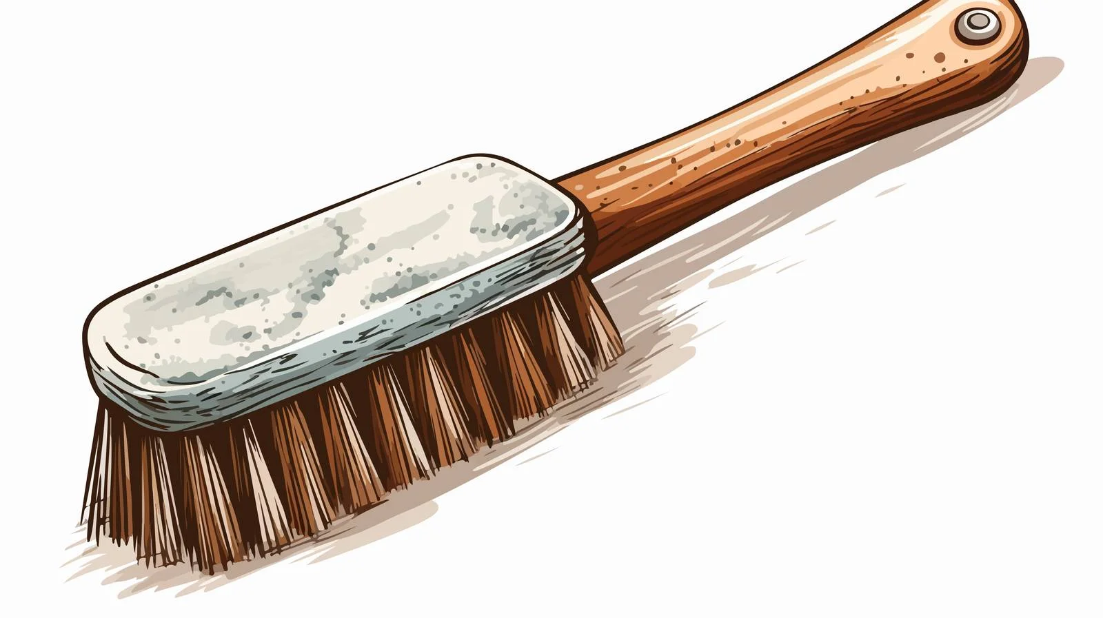 Retro Scrubbing Brush Vector Illustration — free download from Dotvec