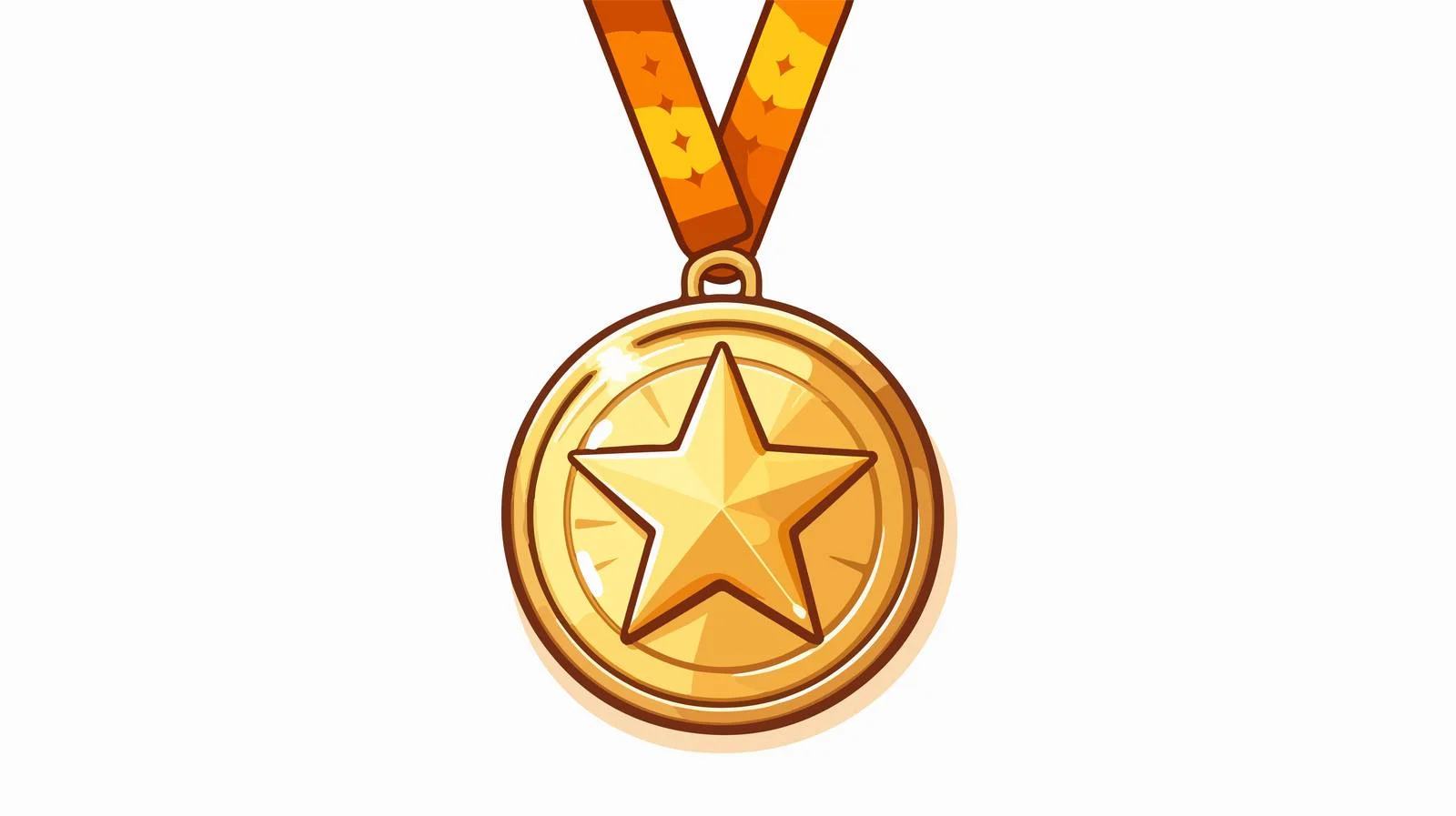 Retro Sparkling Gold Medal Illustration — free download from Dotvec