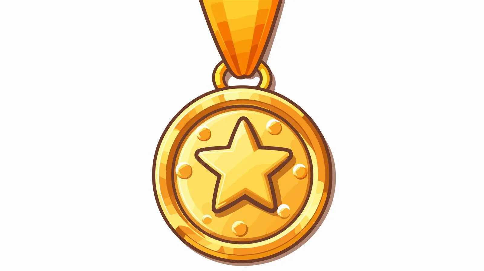 Vintage Cartoon Golden Medal Illustration — free download from Dotvec