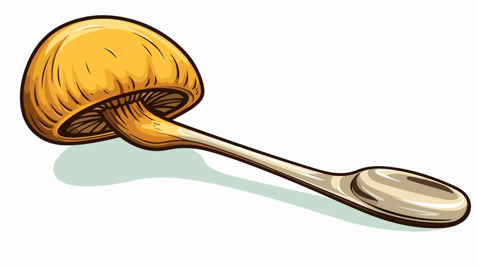 Retro Cartoon Spoonful Illustration — free download from Dotvec