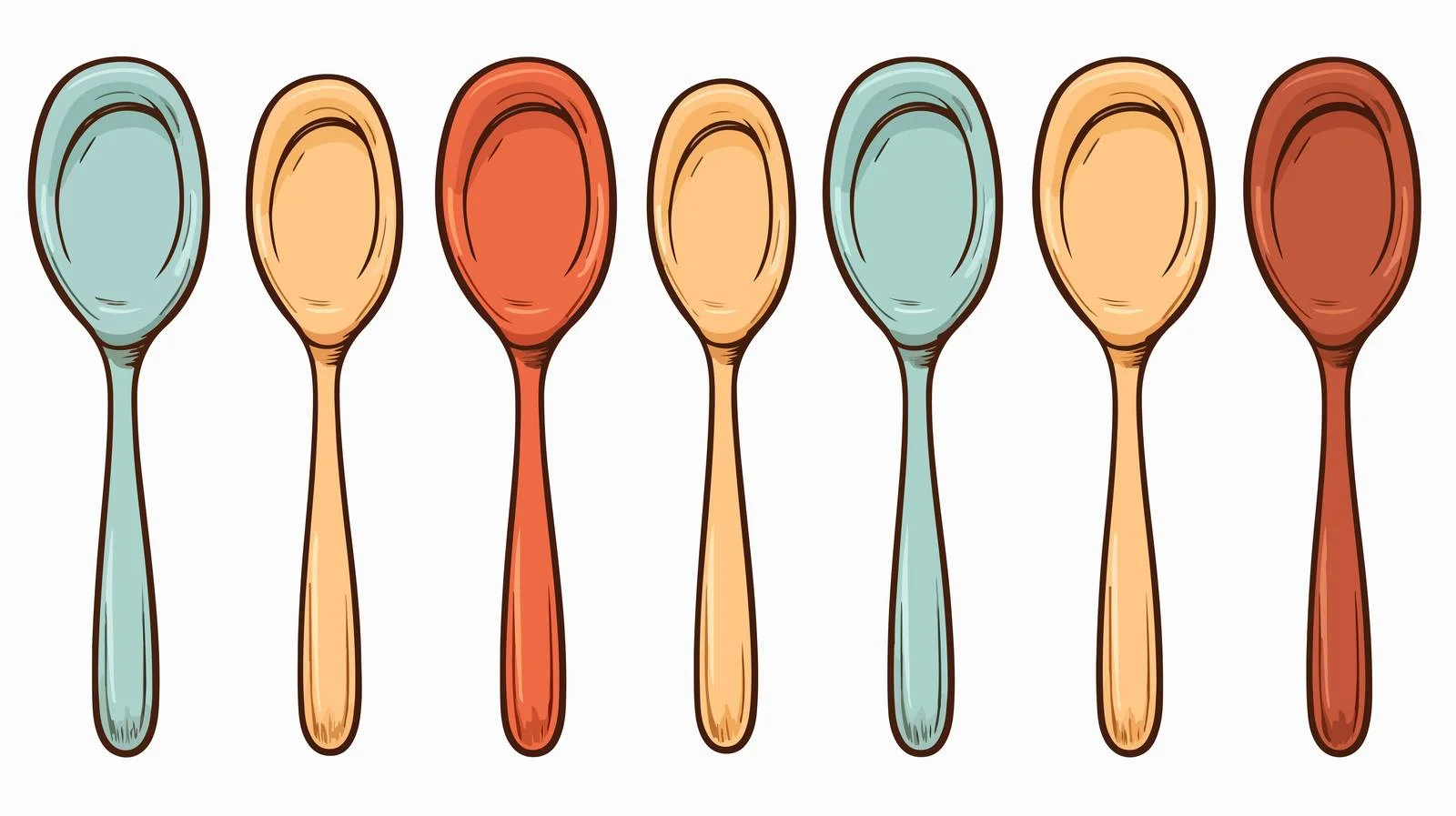 Vintage Spoonful Cartoon Illustration — free download from Dotvec