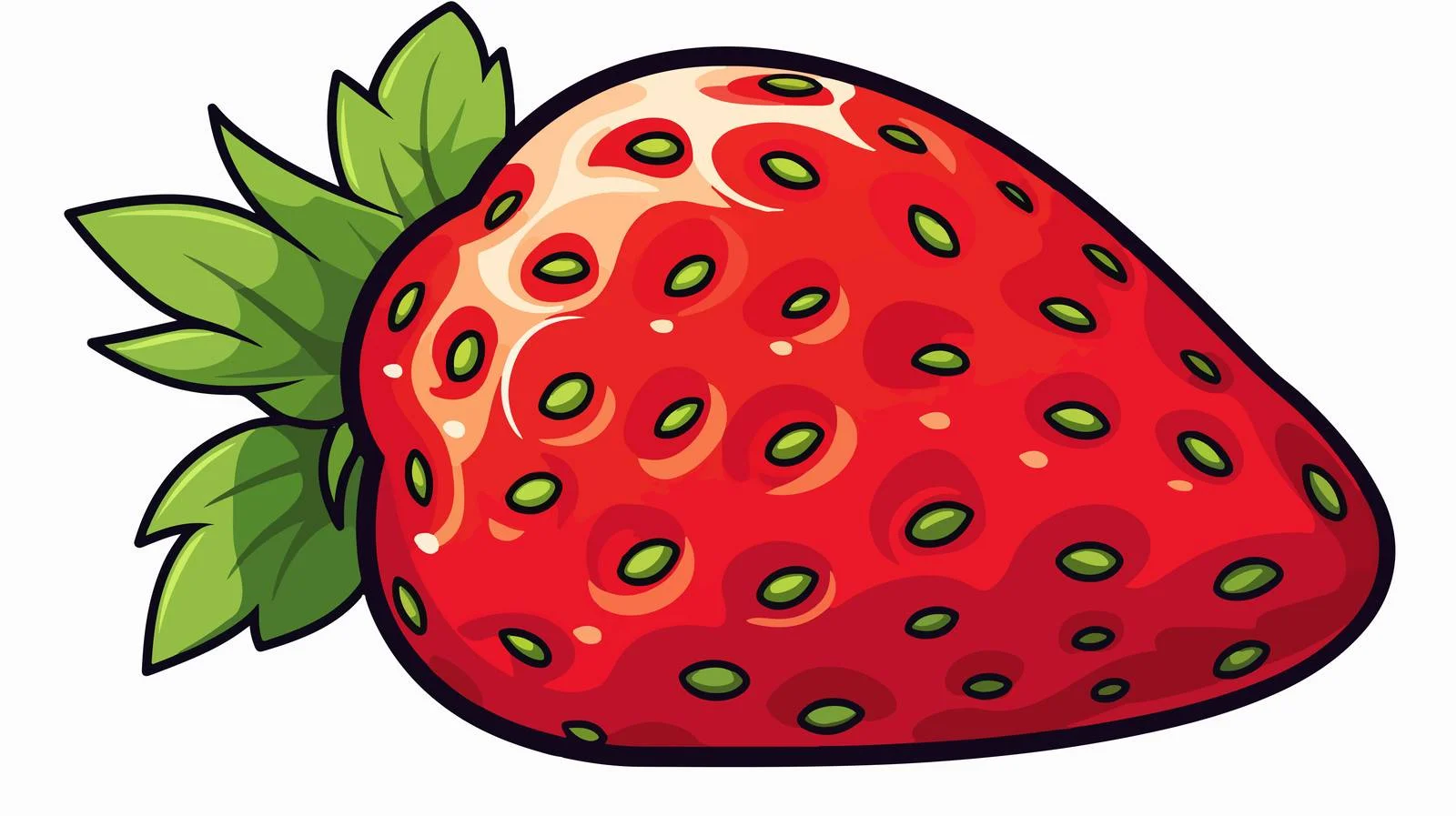 Vintage Strawberry Cartoon Vector Illustration — free download from Dotvec