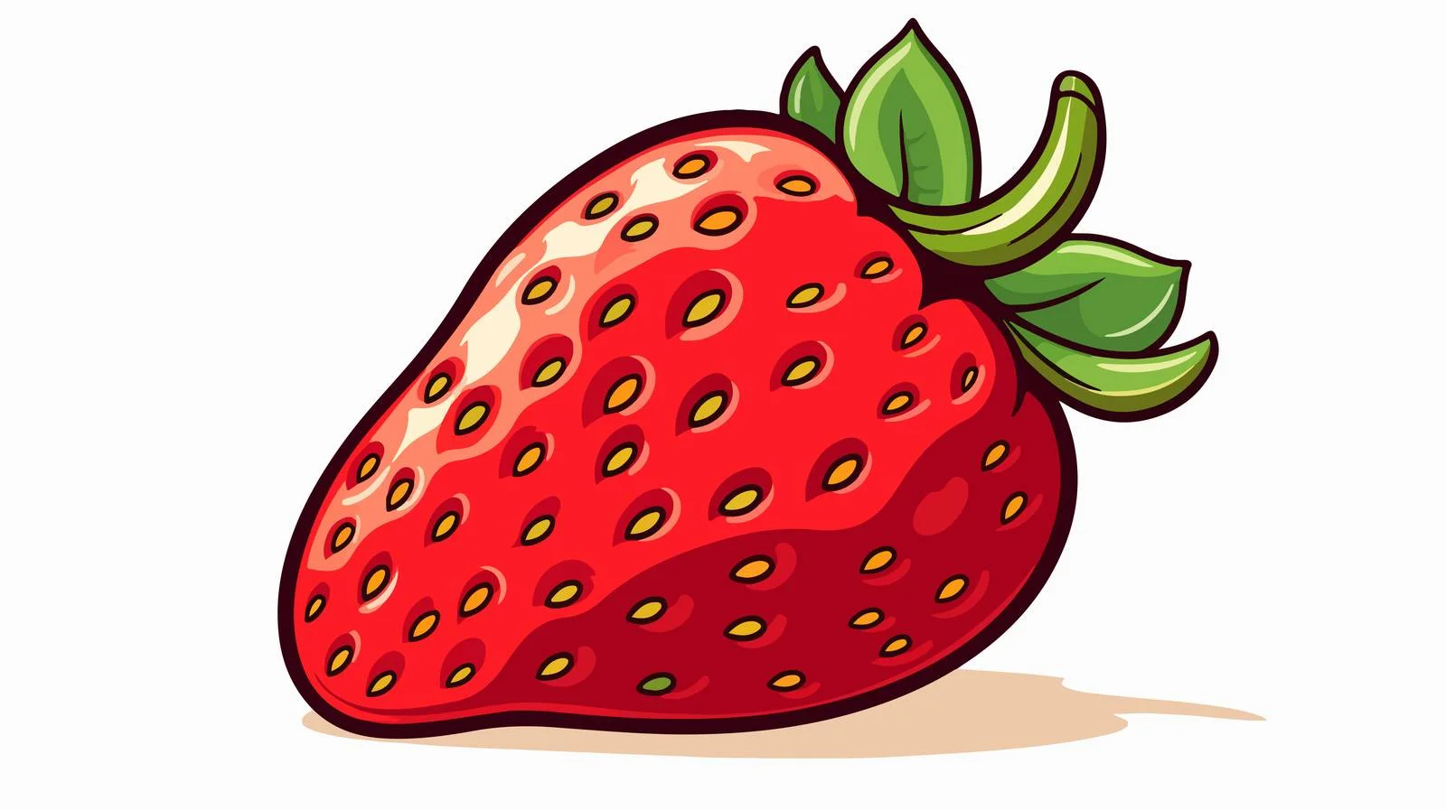 Vintage Strawberry Cartoon Stock Vector Illustration — free download from Dotvec