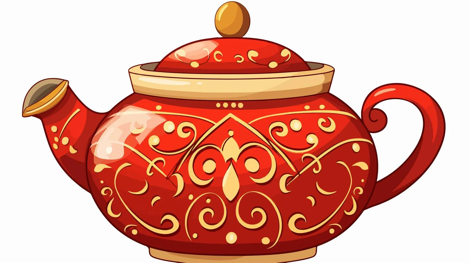 Retro Cartoon Sugar Bowl Vector Illustration — free download from Dotvec