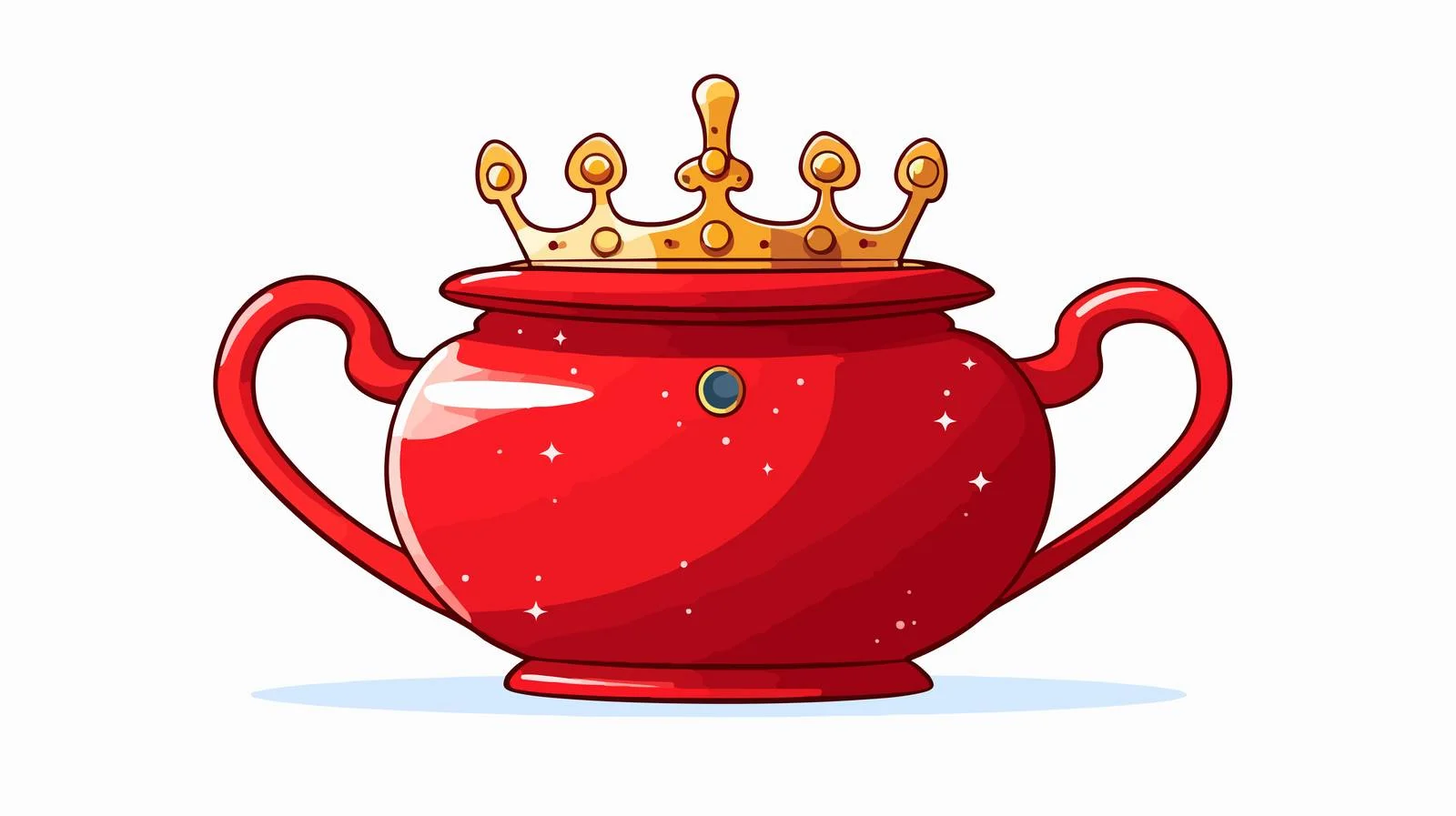Vintage Sugar Bowl Cartoon Vector Illustration — free download from Dotvec
