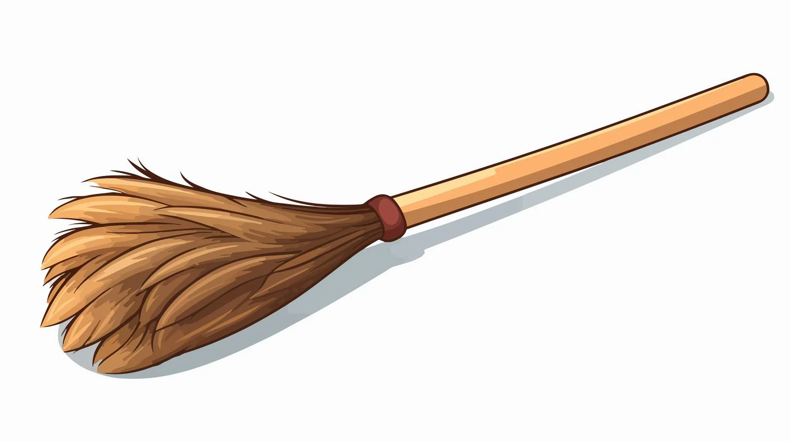 Vintage Cartoon Sweeping Brush Vector Illustration — free download from Dotvec