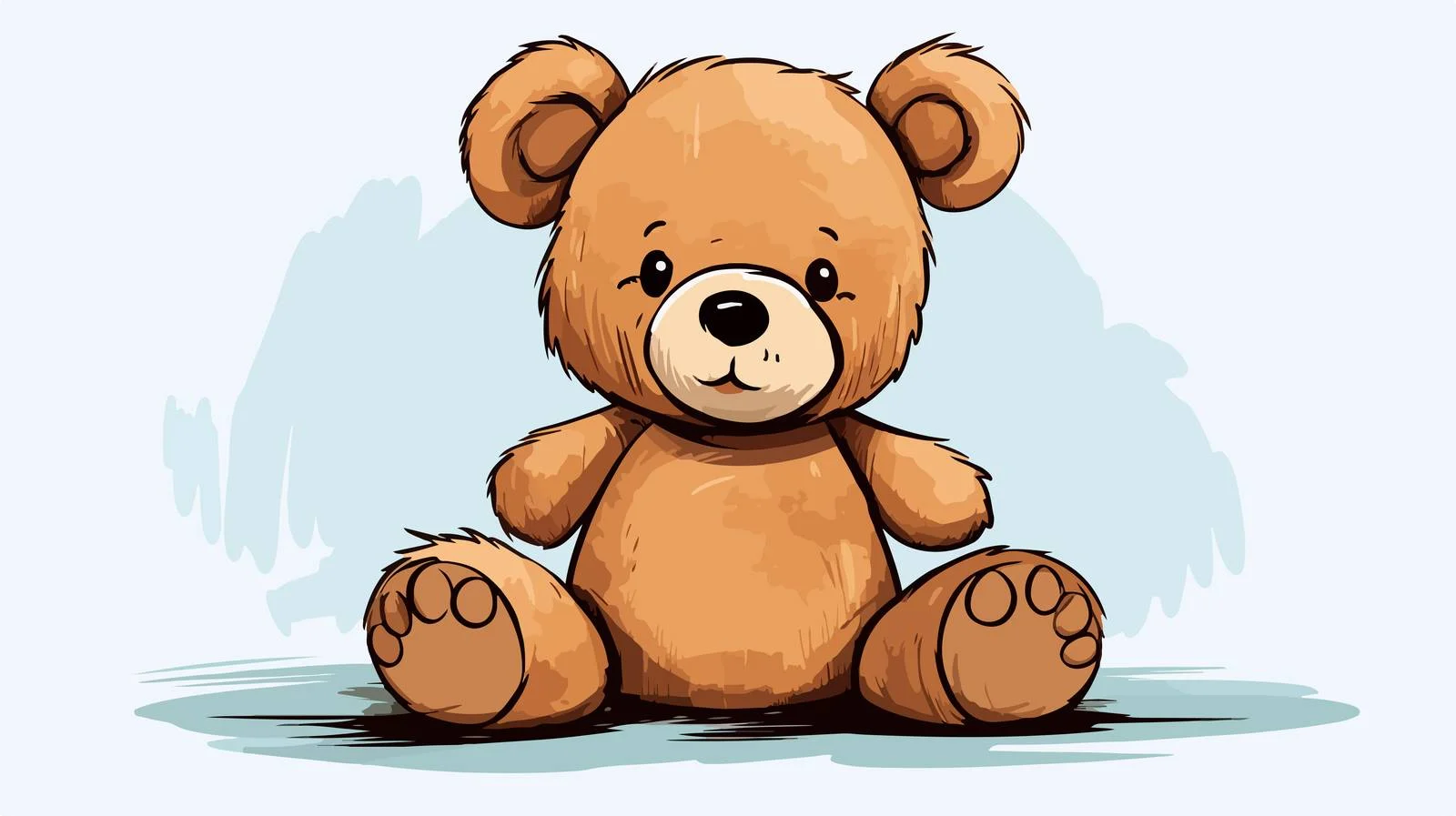 Vintage Teddy Bear Illustration — free download from Dotvec