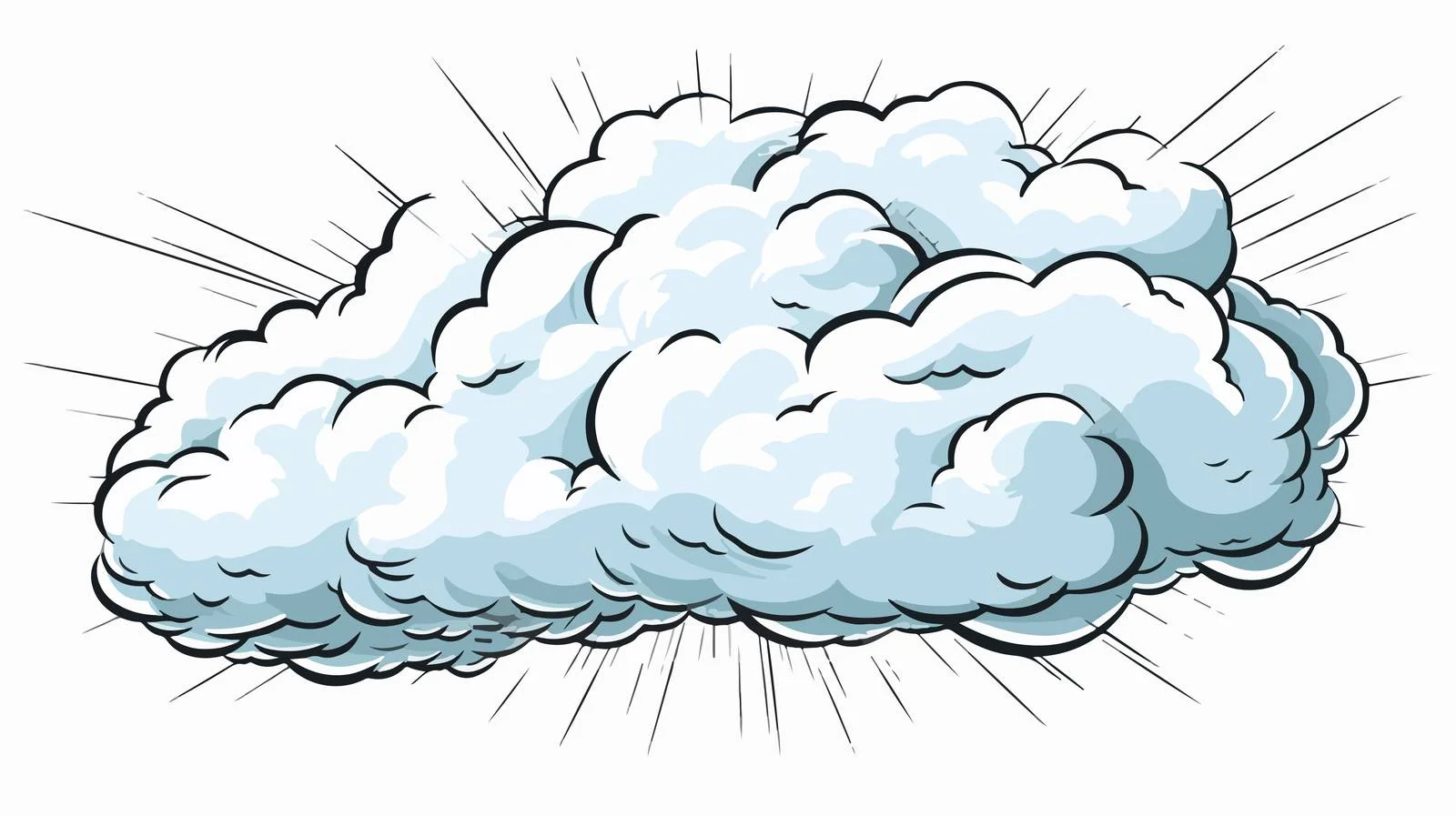 Retro Cartoon Thundercloud Illustration — free download from Dotvec