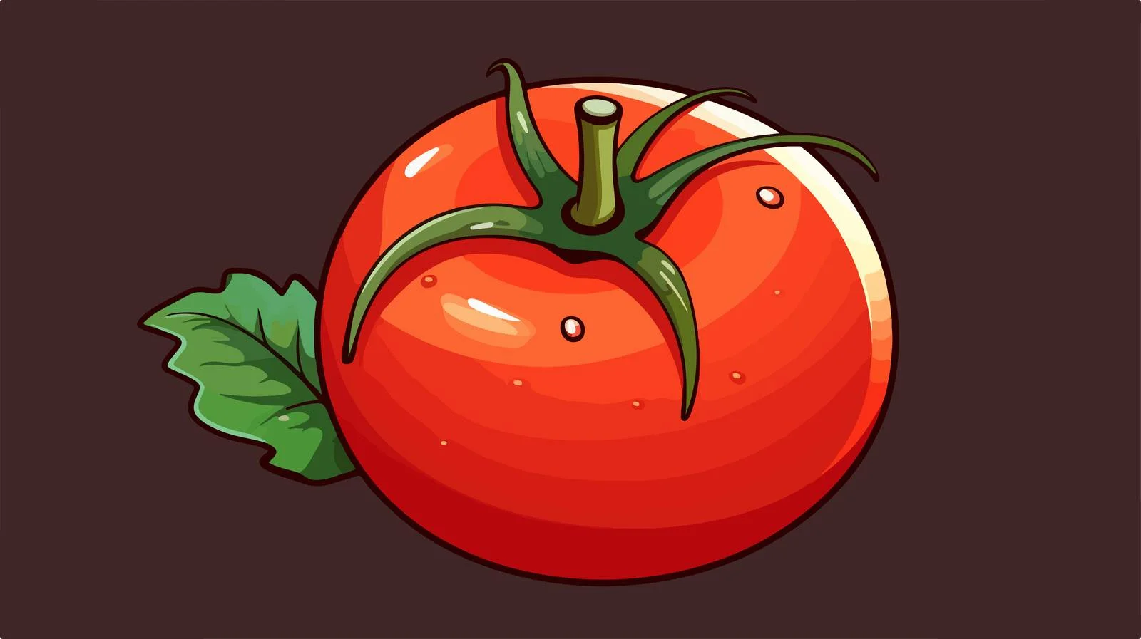Playful Tomato Car Stock Illustration — free download from Dotvec
