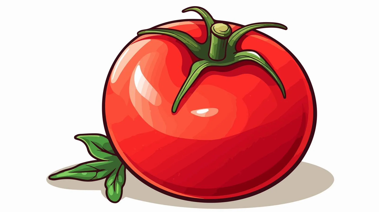 Retro Cartoon Tomato Vector Illustration — free download from Dotvec