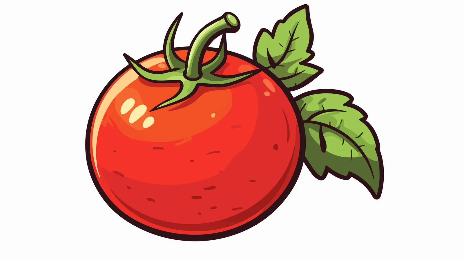 Retro Cartoon Tomato Stock Vector — free download from Dotvec