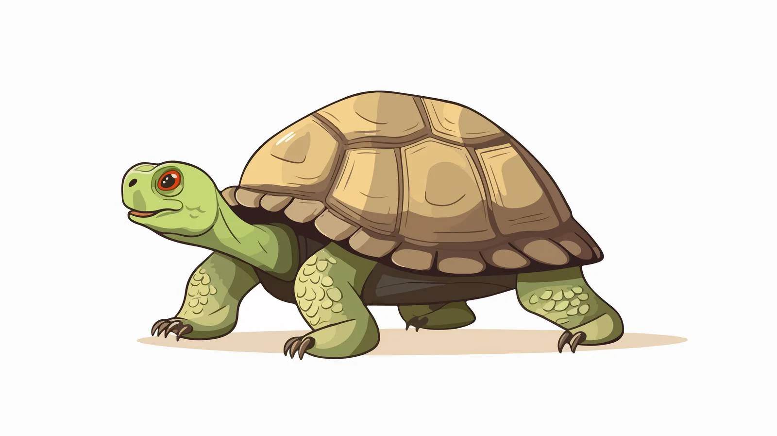 Vintage Cartoon Tortoise Vector Illustration — free download from Dotvec