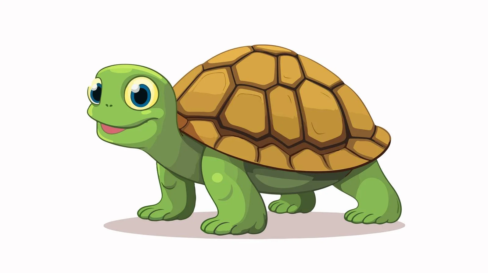 Retro Cartoon Tortoise Vector Illustration — free download from Dotvec