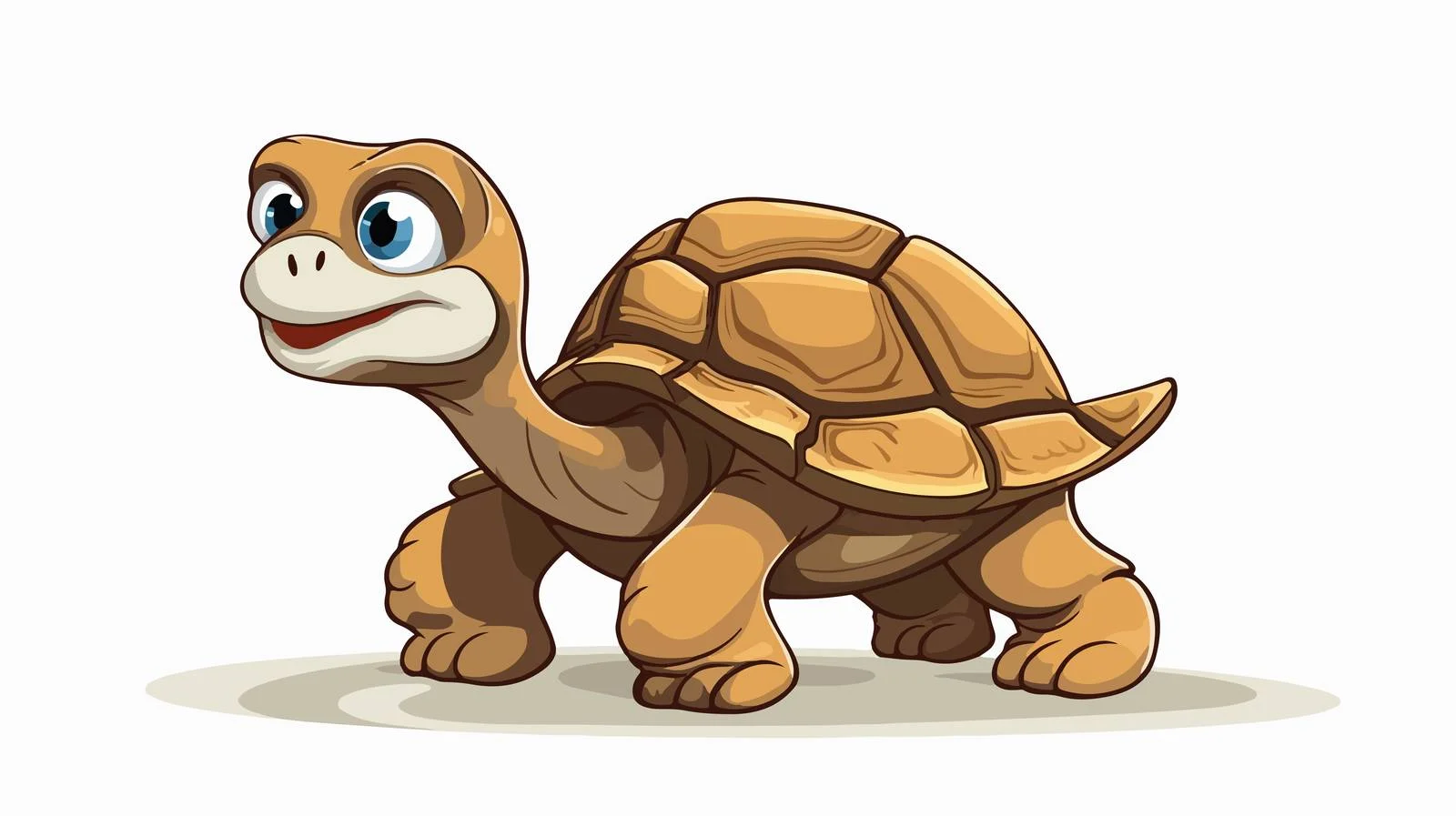 Retro Cartoon Tortoise Vector Illustration — free download from Dotvec