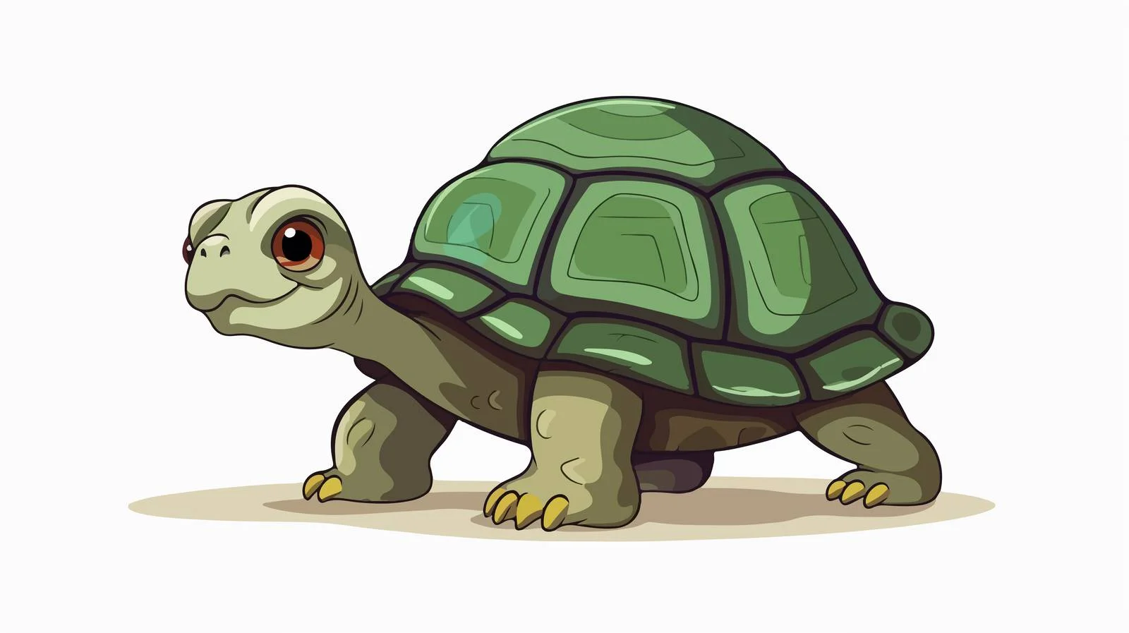Retro Cartoon Tortoise Vector Illustration – free tortoise image from Dotvec