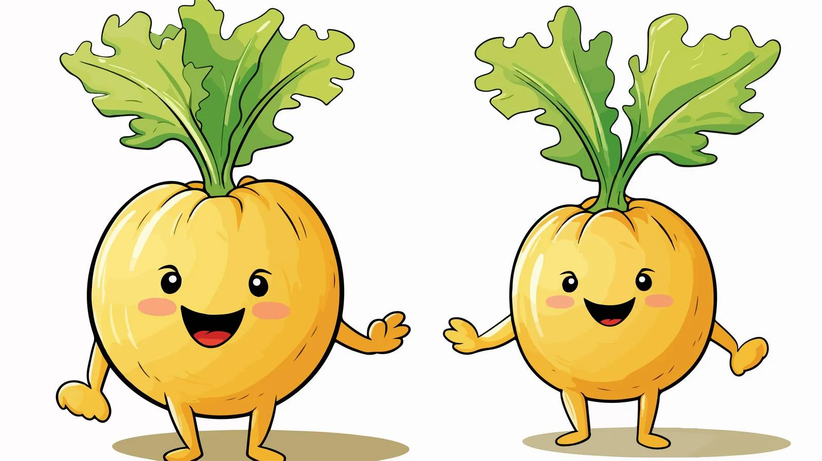Retro Cartoon Turnip Vector Illustration — free download from Dotvec
