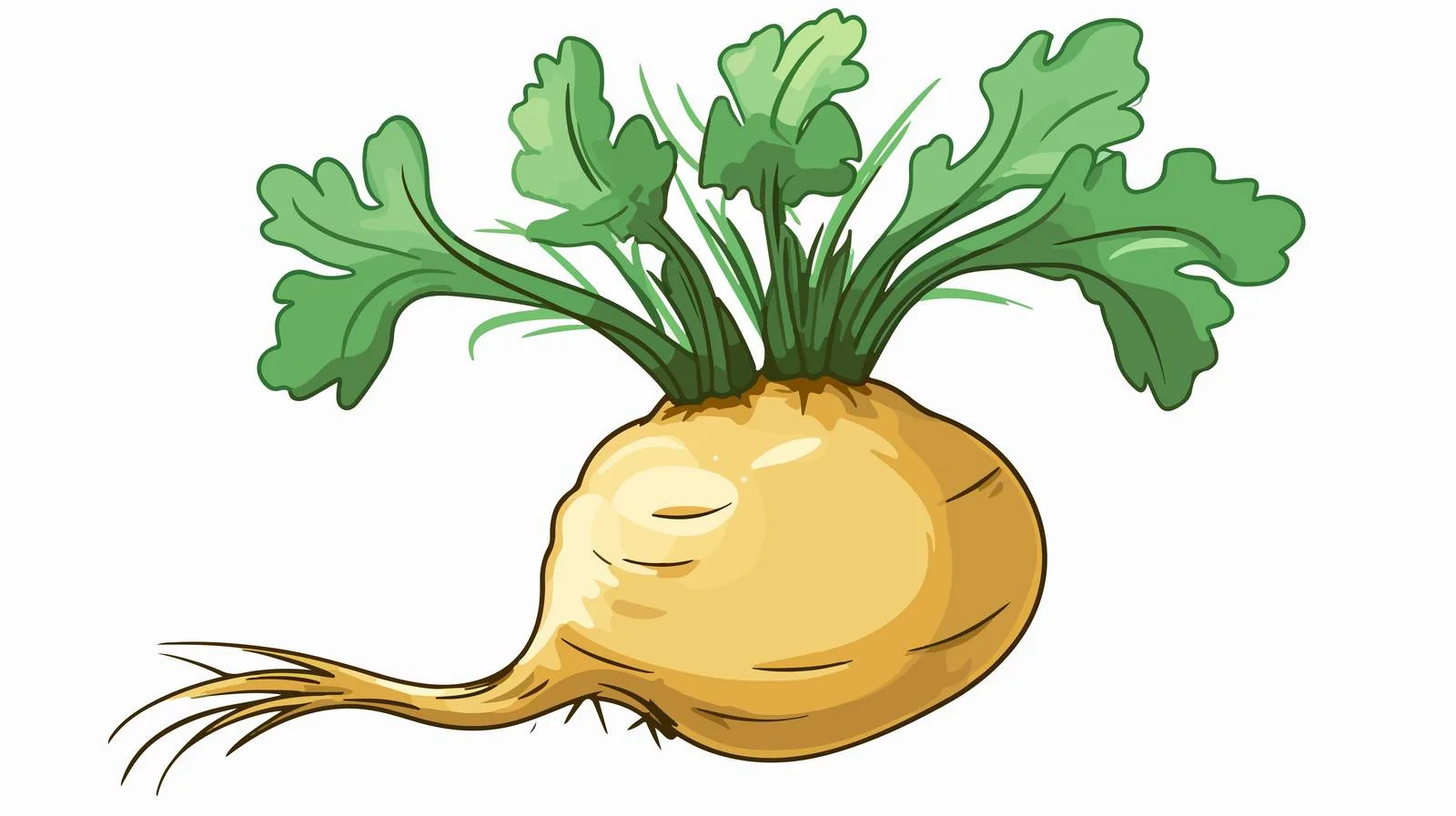 Retro Cartoon Turnip Vector Illustration — free download from Dotvec