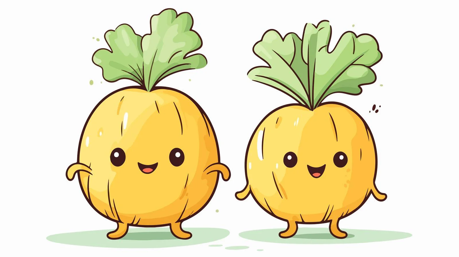 Retro Cartoon Turnip Vector Illustration — free download from Dotvec