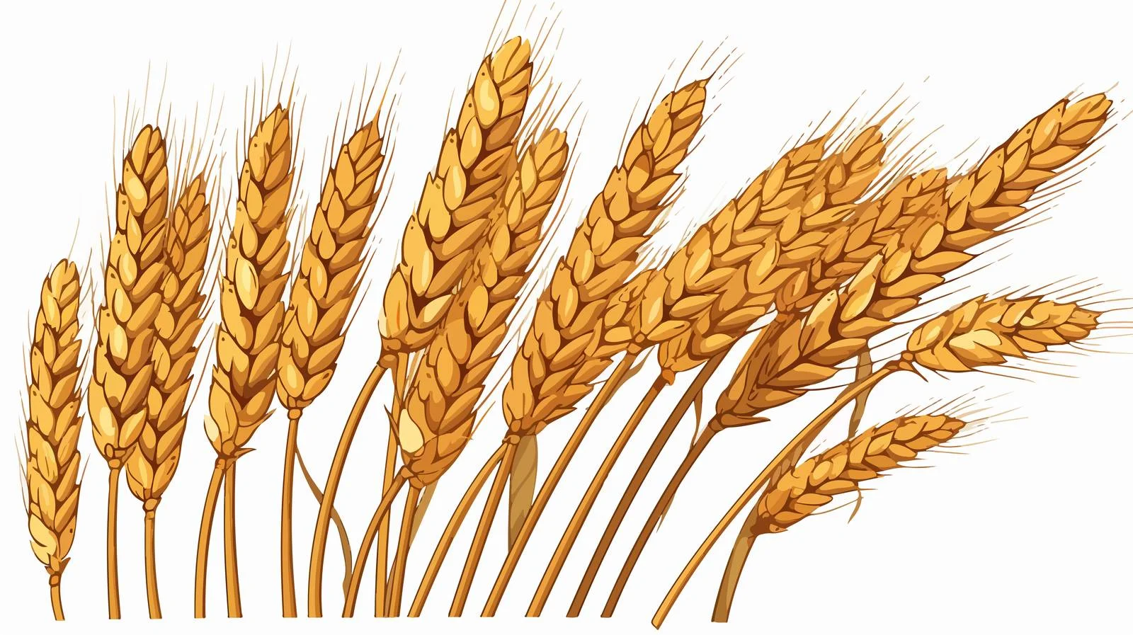 Retro Cartoon Wheat Illustration — free download from Dotvec