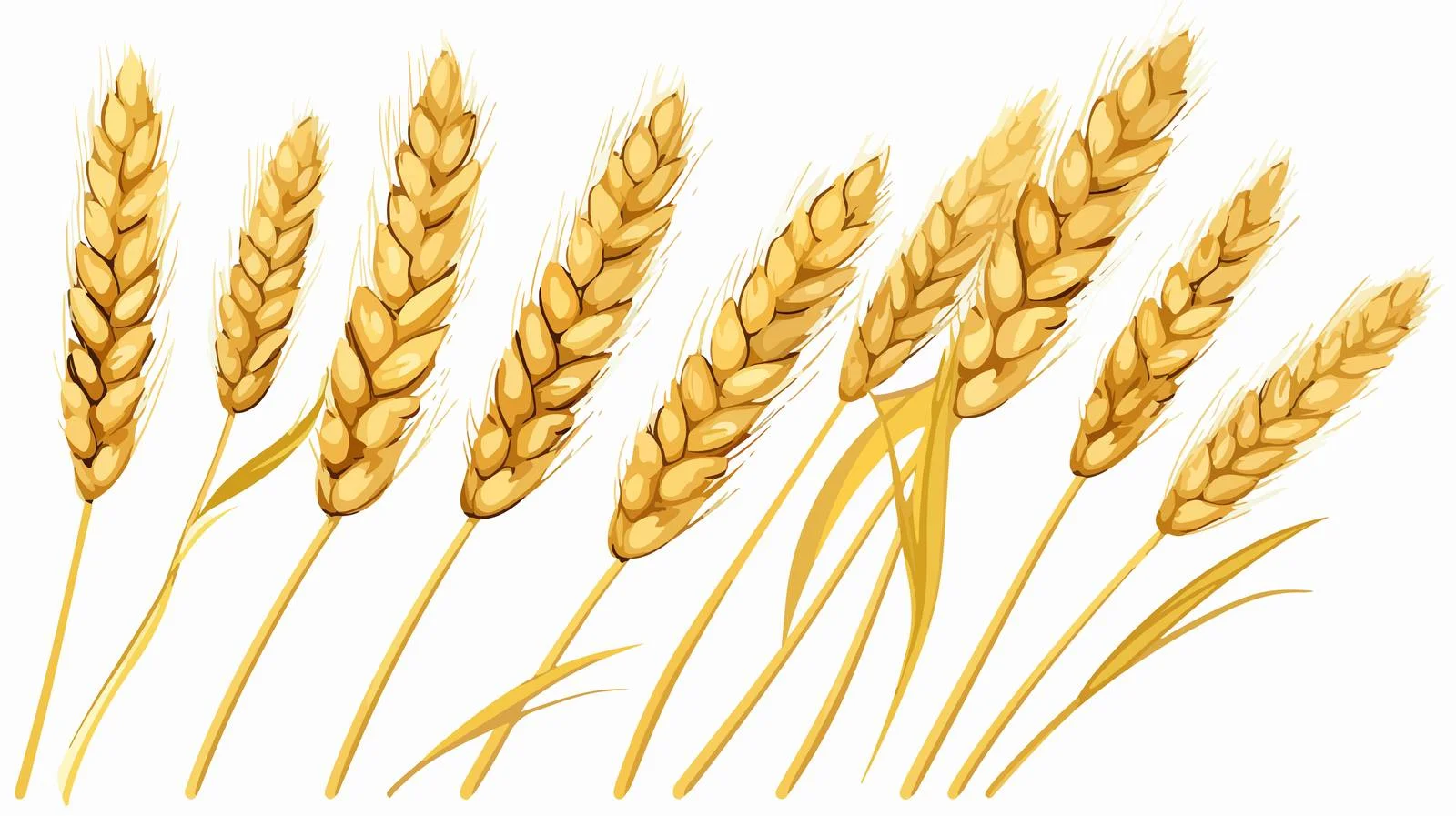 Retro Cartoon Wheat Stock Vector Illustration — free download from Dotvec