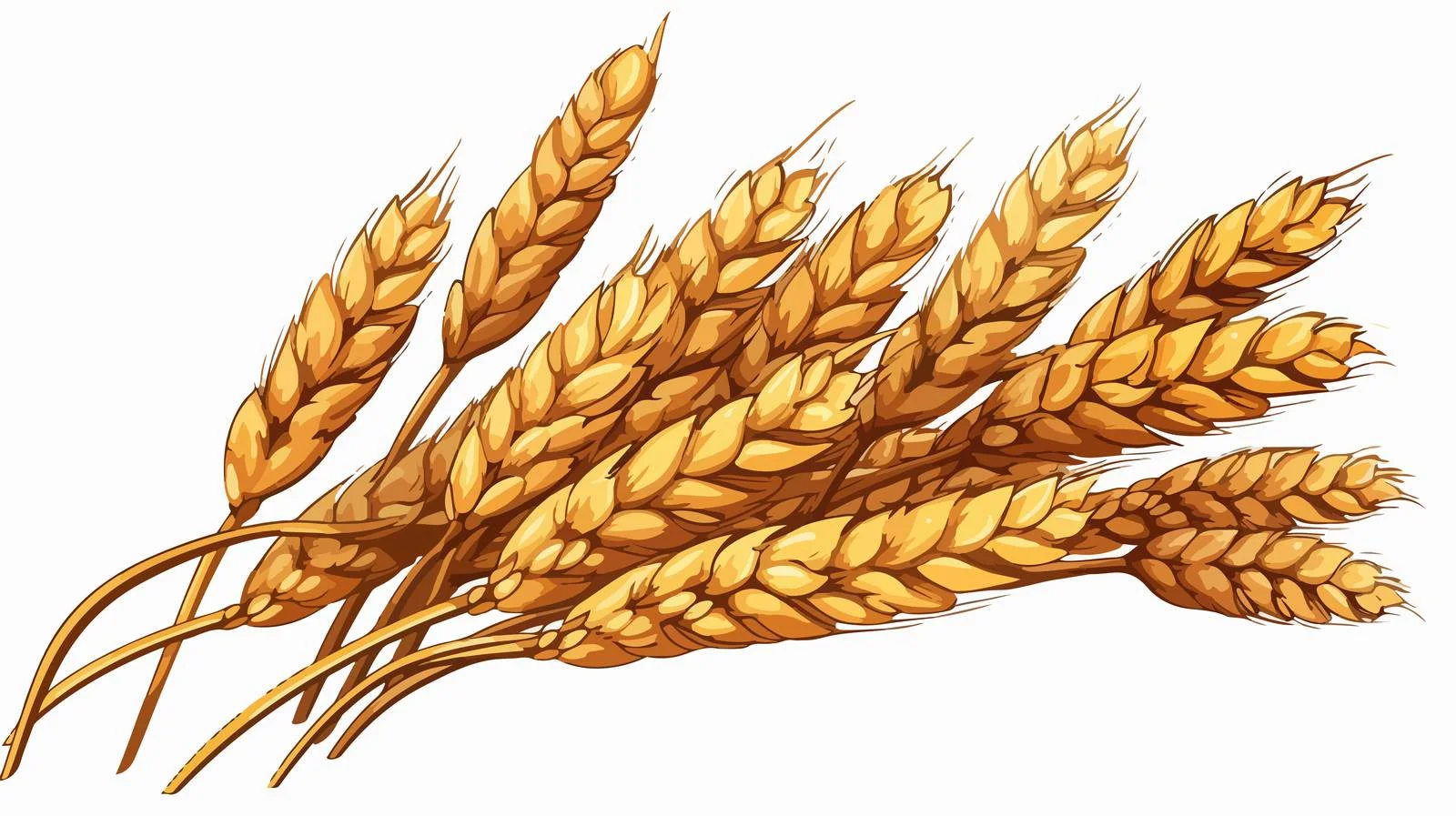 Retro Cartoon Wheat Vector Illustration — free download from Dotvec