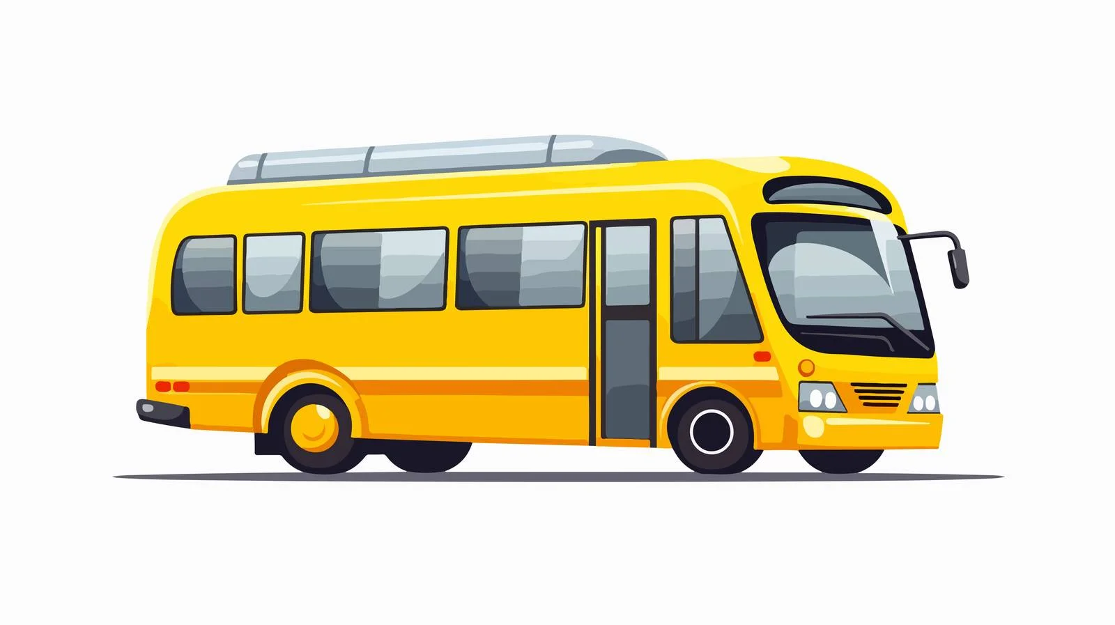 Vintage Yellow School Bus Illustration — free download from Dotvec