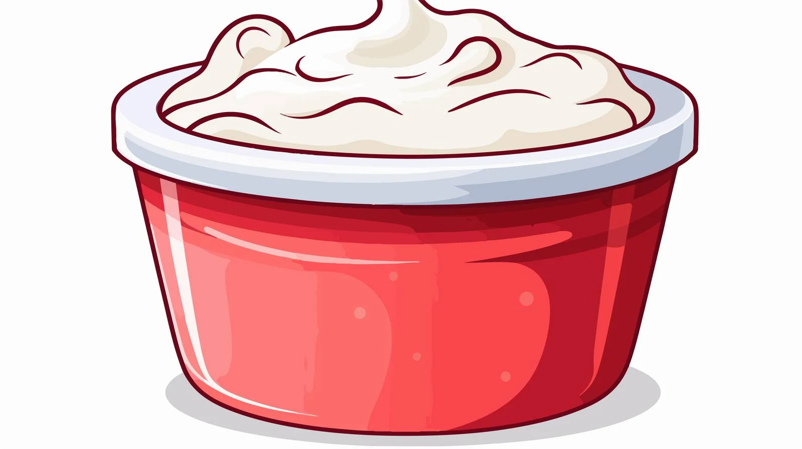 Vintage Yogurt Cartoon Vector Illustration — free download from Dotvec