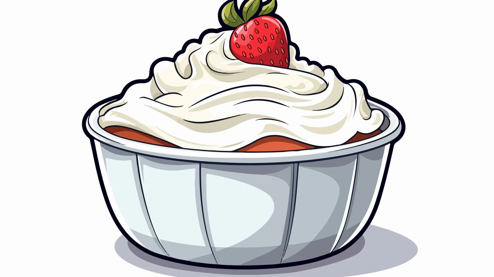 Retro Cartoon Yogurt Vector Illustration — free download from Dotvec